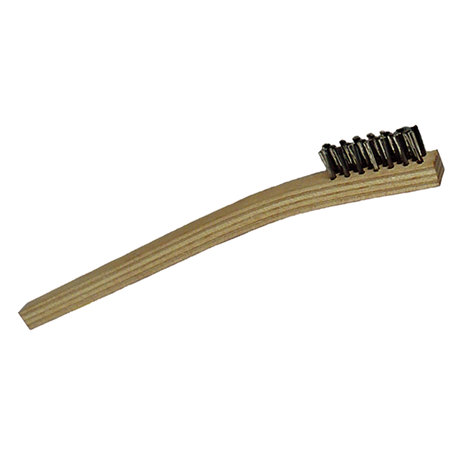 REDTREE INDUSTRIES Redtree Industries 61220 Small Wood Handle Scratch Brush - Stainless Steel, 3 Pack 61220